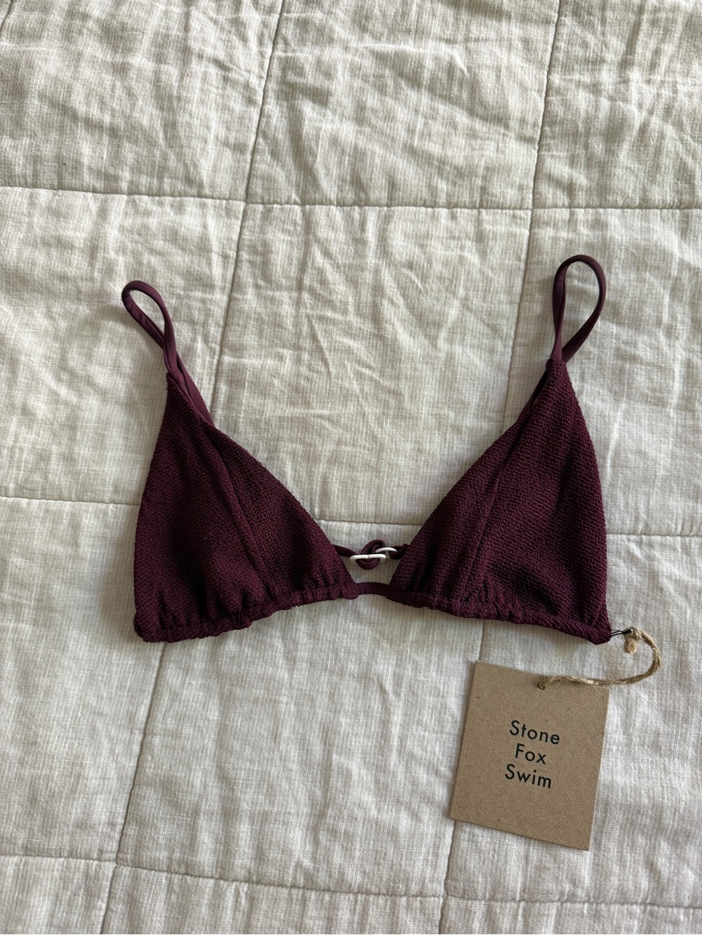 Stone Fox Swim Triangle Bikini Top - fig